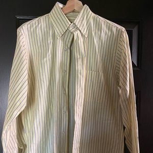 L.L. Bean MENS yellow dress shirt size 15-33
